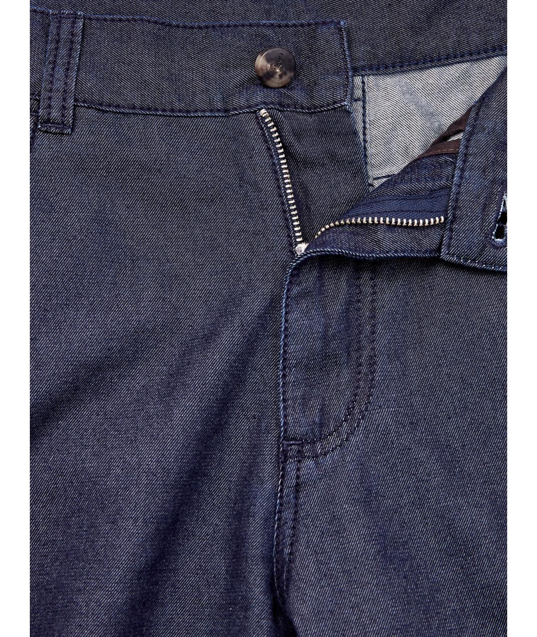 CANALI Синие хлопковые прямые джинсы, фото 7