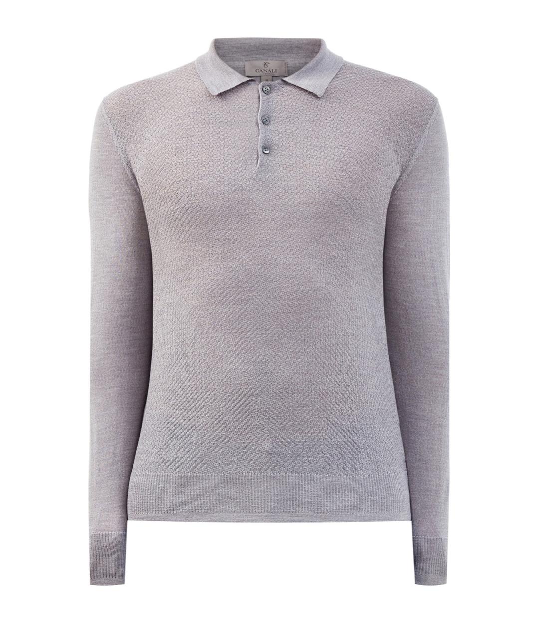CANALI Серый шерстяной джемпер / свитер, фото 1