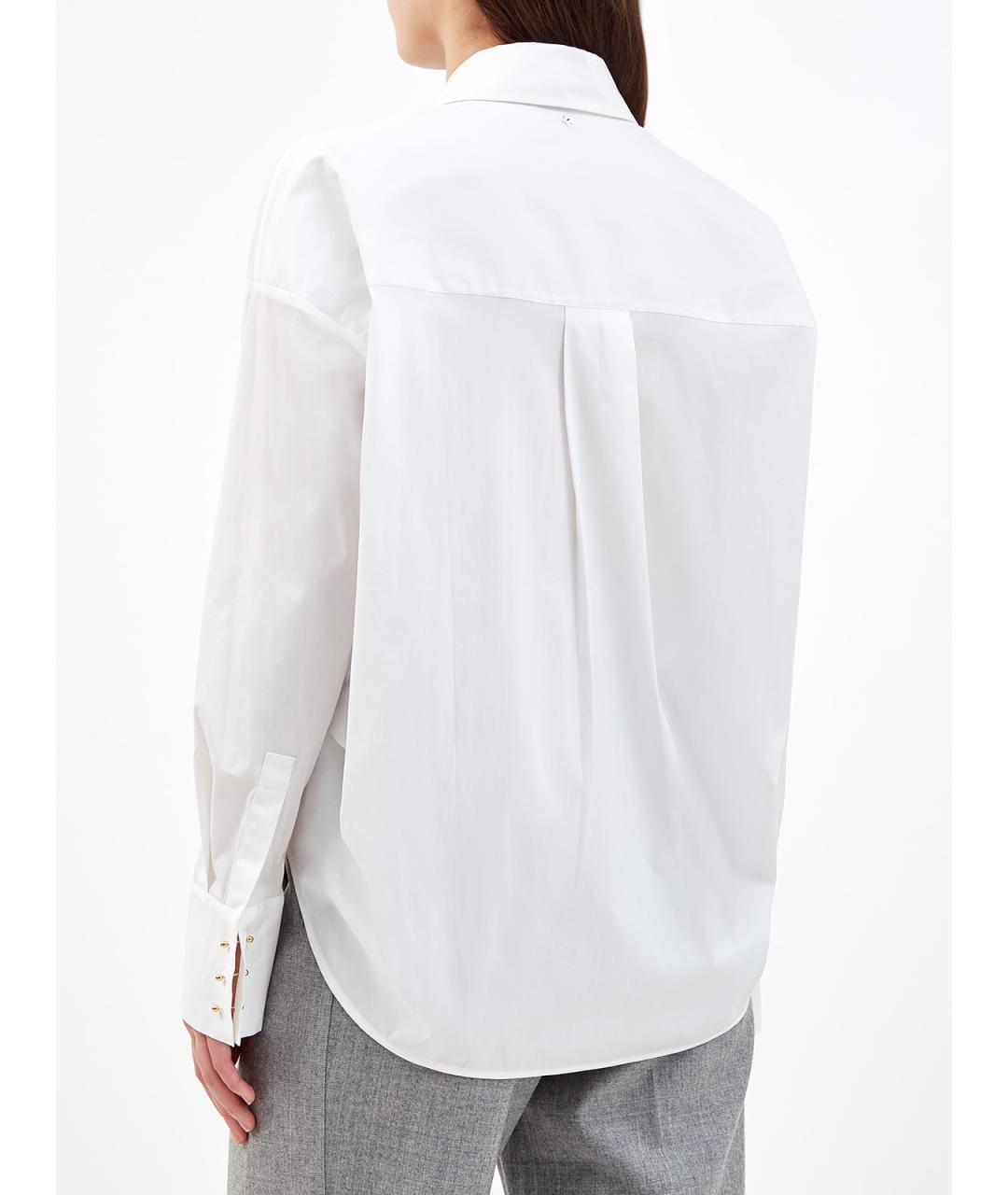LORENA ANTONIAZZI Белая хлопковая рубашка, фото 4