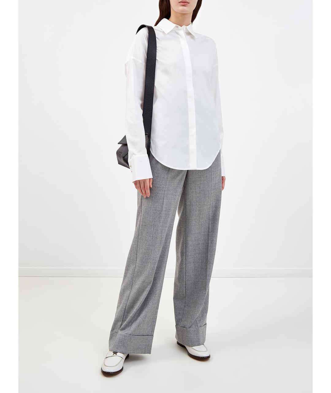 LORENA ANTONIAZZI Белая хлопковая рубашка, фото 2