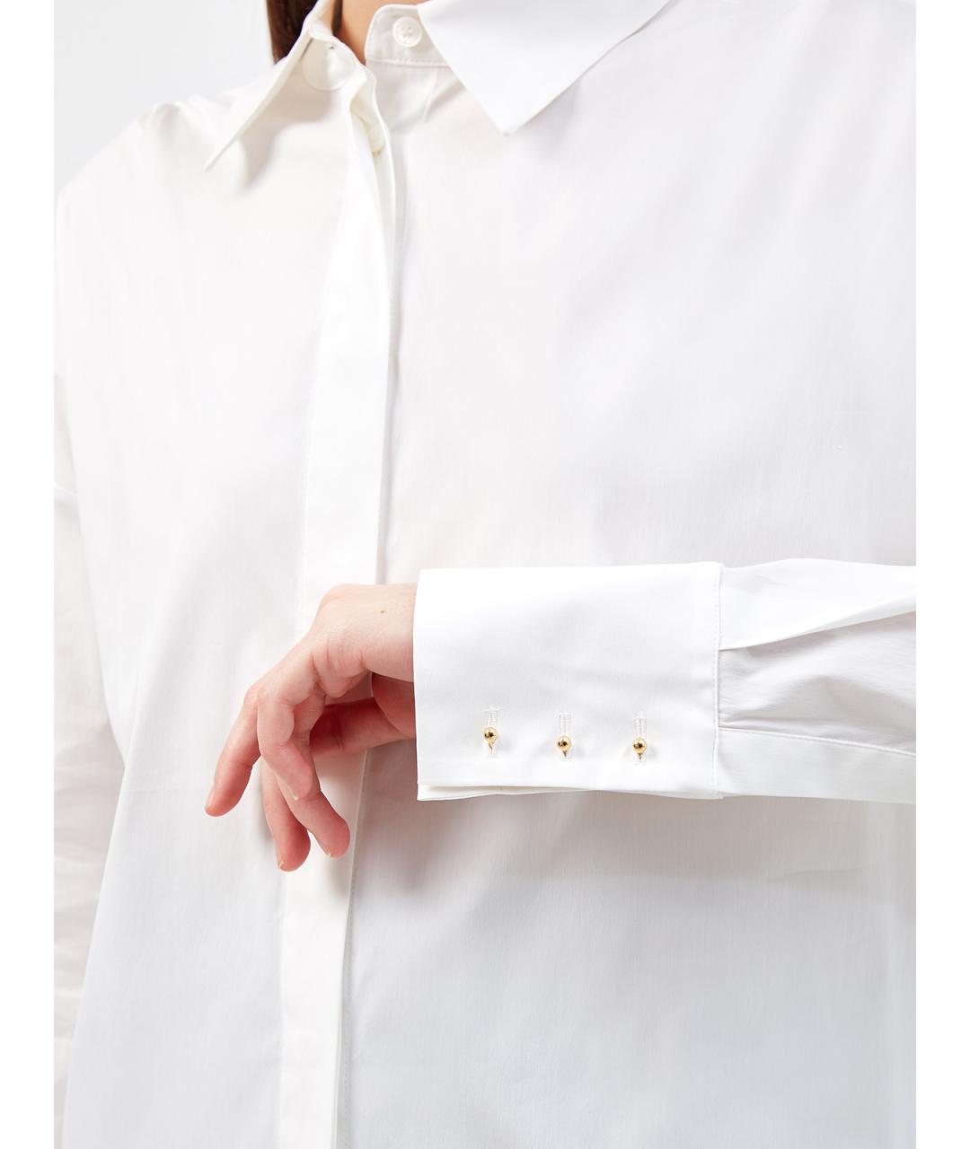 LORENA ANTONIAZZI Белая хлопковая рубашка, фото 5