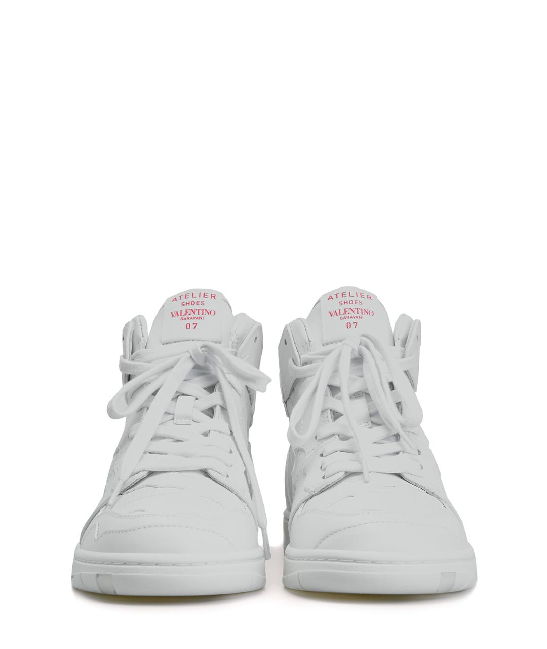VALENTINO Белые кожаные кроссовки, фото 5