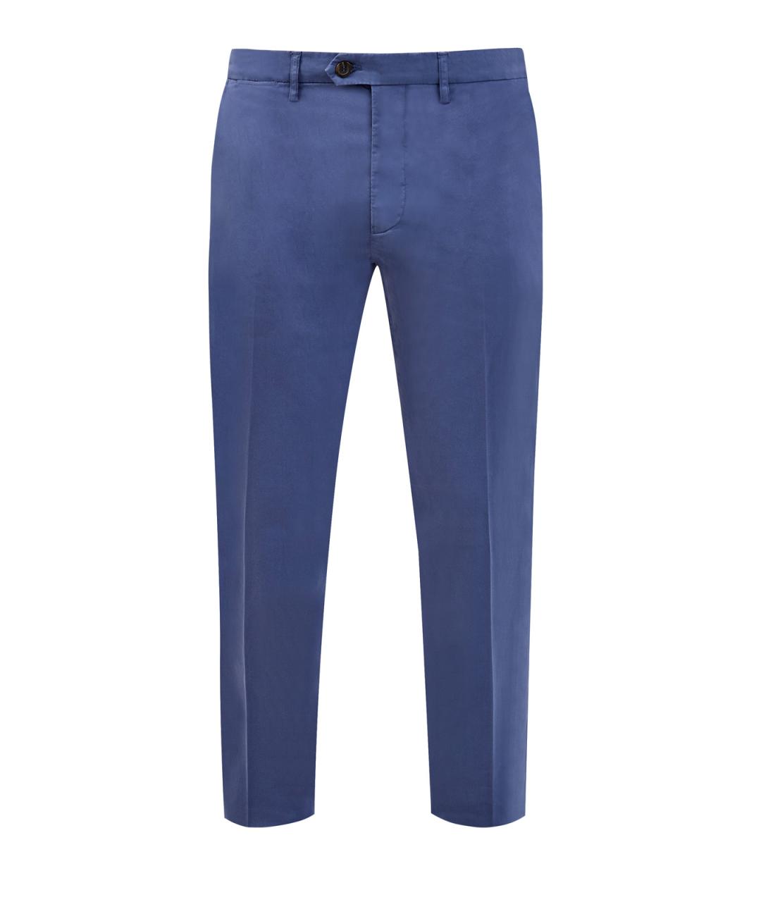 CANALI Синие хлопковые повседневные брюки, фото 1