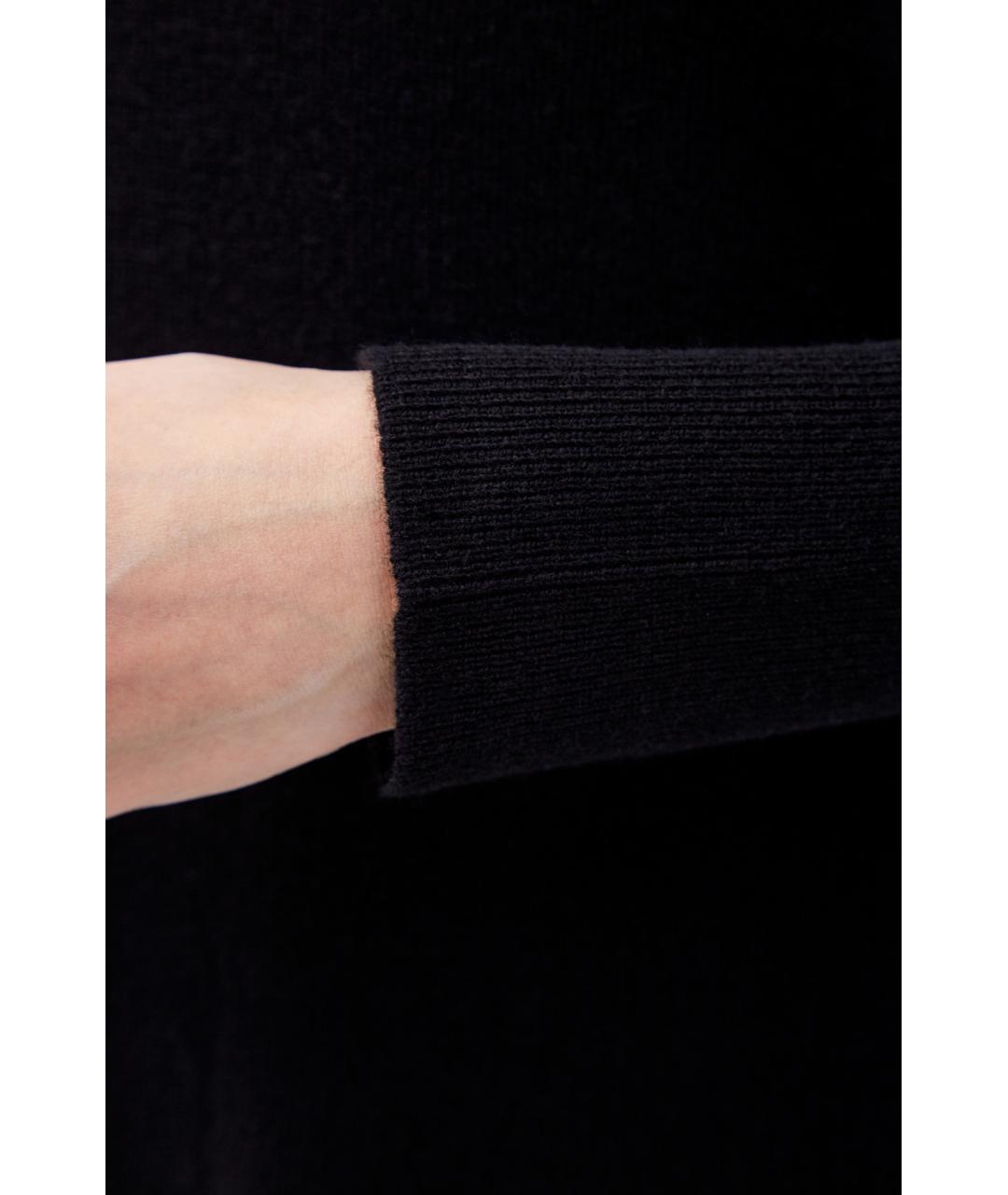 FABIANA FILIPPI Черное шерстяное повседневное платье, фото 5