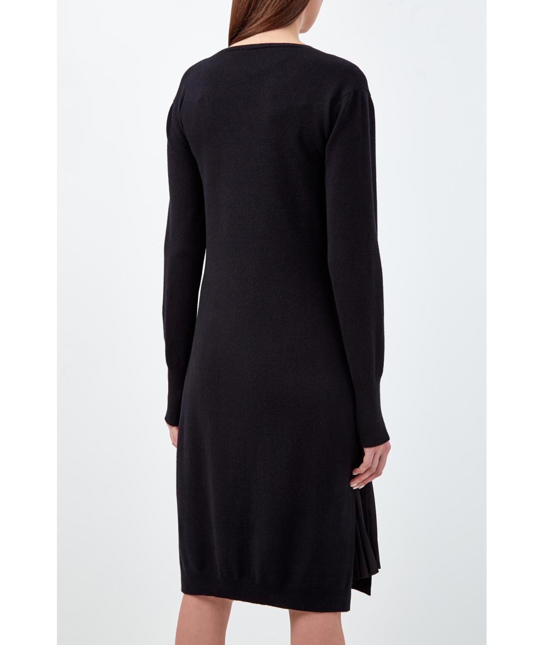 FABIANA FILIPPI Черное шерстяное повседневное платье, фото 4