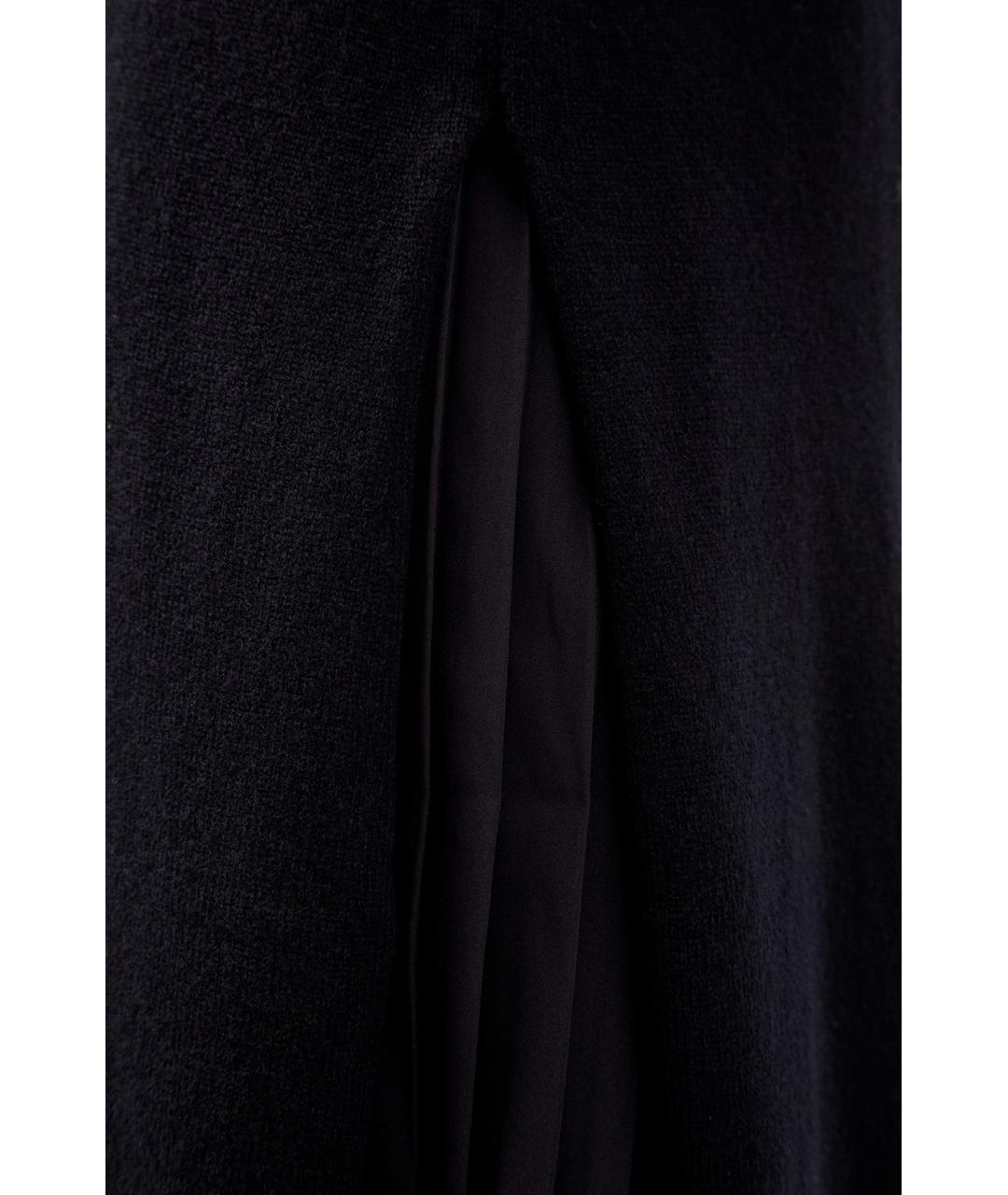 FABIANA FILIPPI Черное шерстяное повседневное платье, фото 6