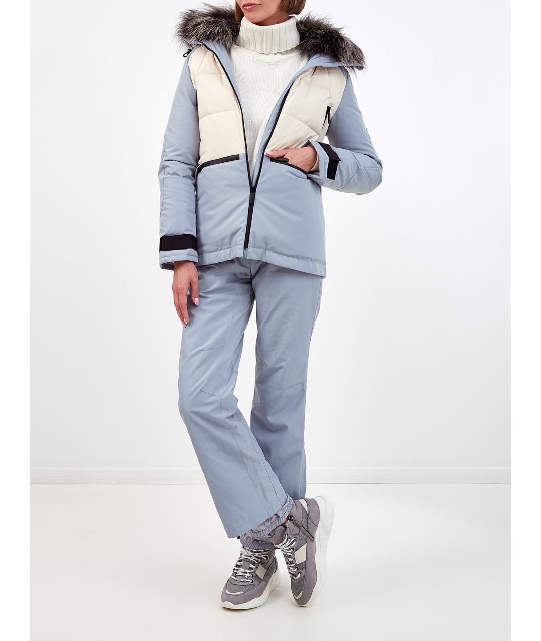 YVES SALOMON Голубые полиэстеровые спортивные брюки и шорты, фото 3