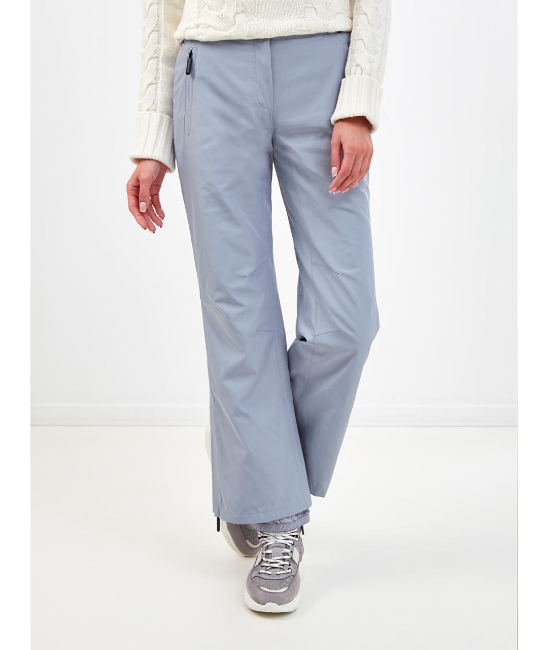 YVES SALOMON Голубые полиэстеровые спортивные брюки и шорты, фото 4