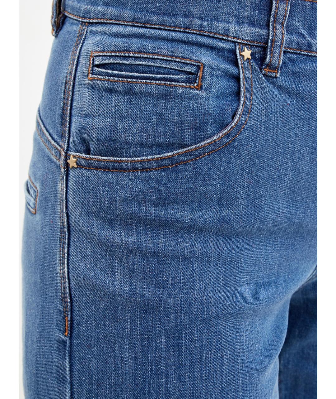 LORENA ANTONIAZZI Синие хлопковые прямые джинсы, фото 5