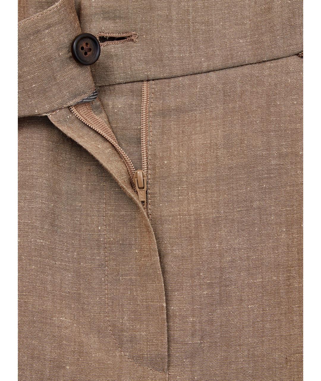 BRUNELLO CUCINELLI Коричневые брюки узкие, фото 5