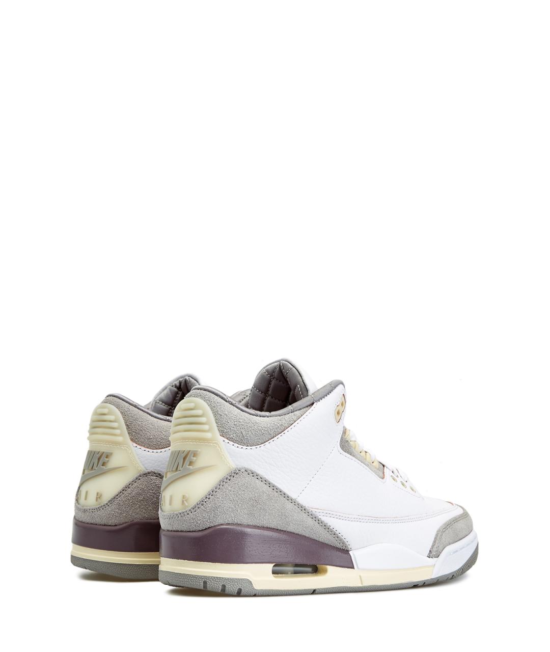 JORDAN Белые кожаные низкие кроссовки / кеды, фото 3