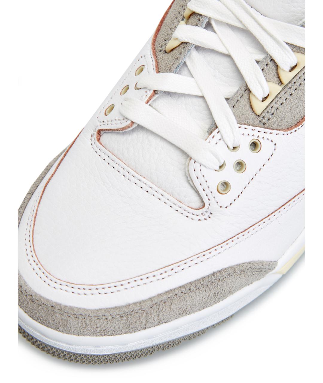 JORDAN Белые кожаные низкие кроссовки / кеды, фото 7