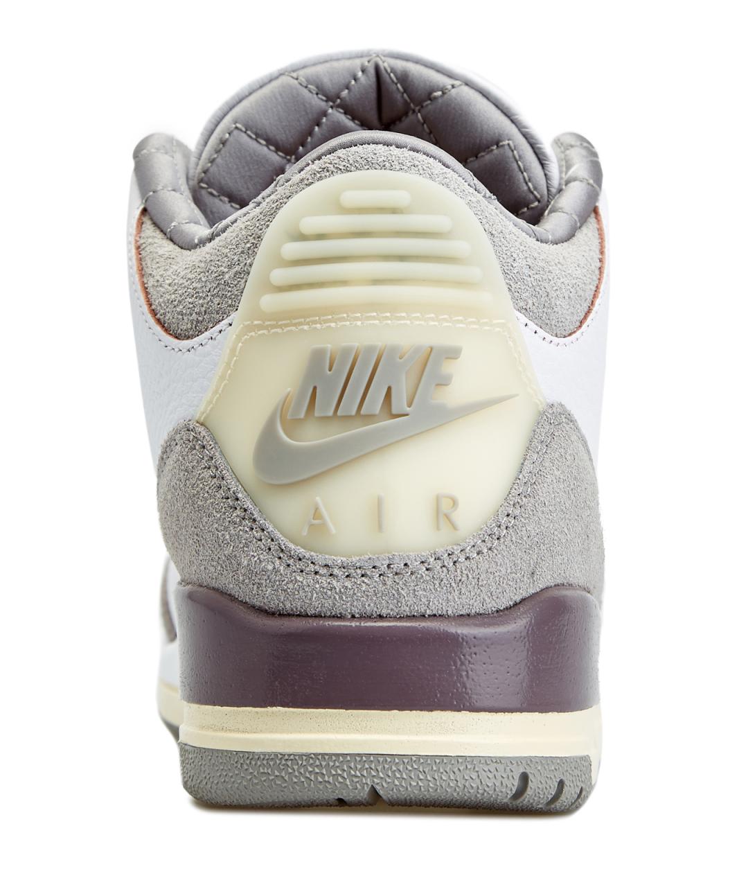 JORDAN Белые кожаные низкие кроссовки / кеды, фото 6