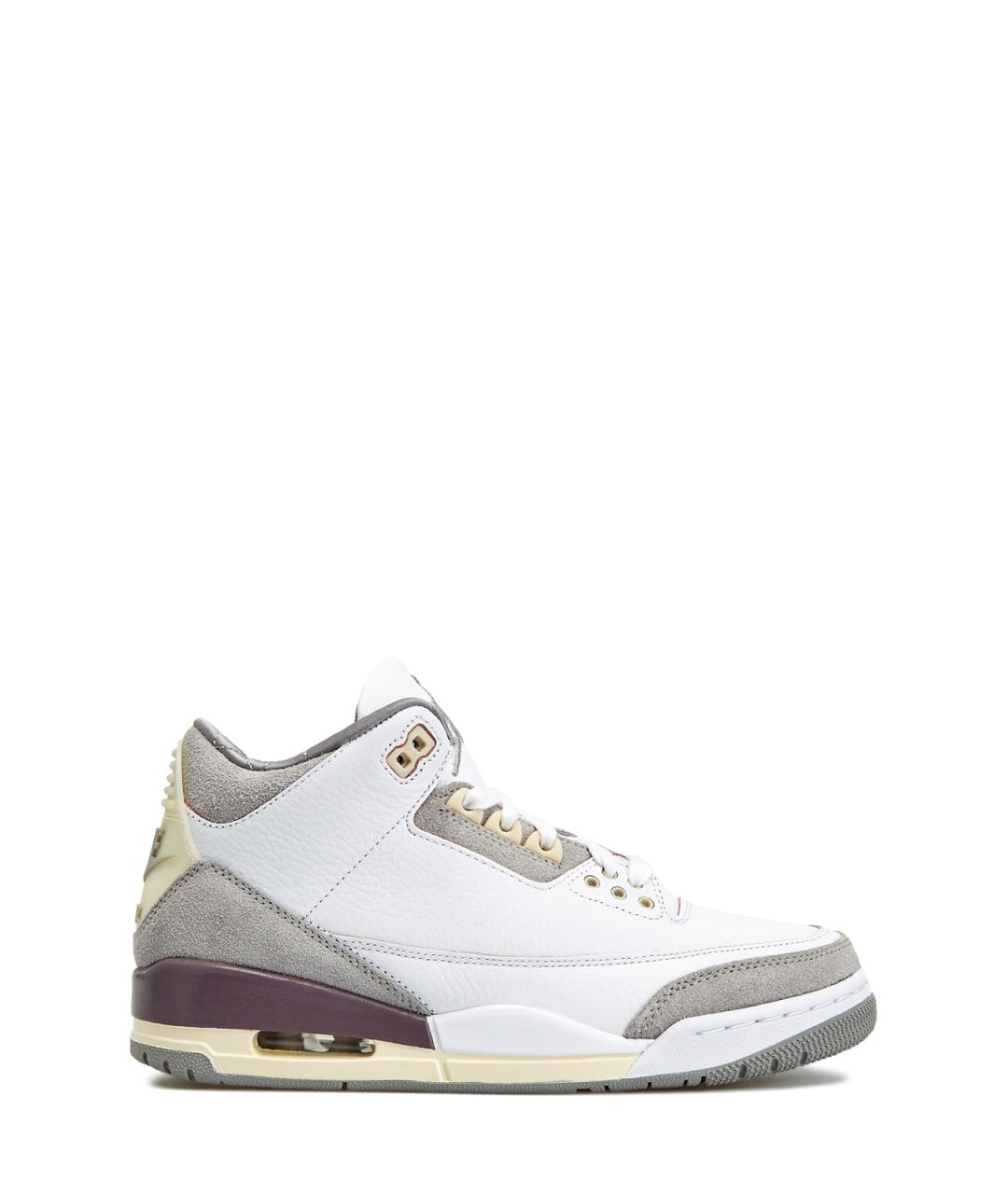 JORDAN Белые кожаные низкие кроссовки / кеды, фото 1