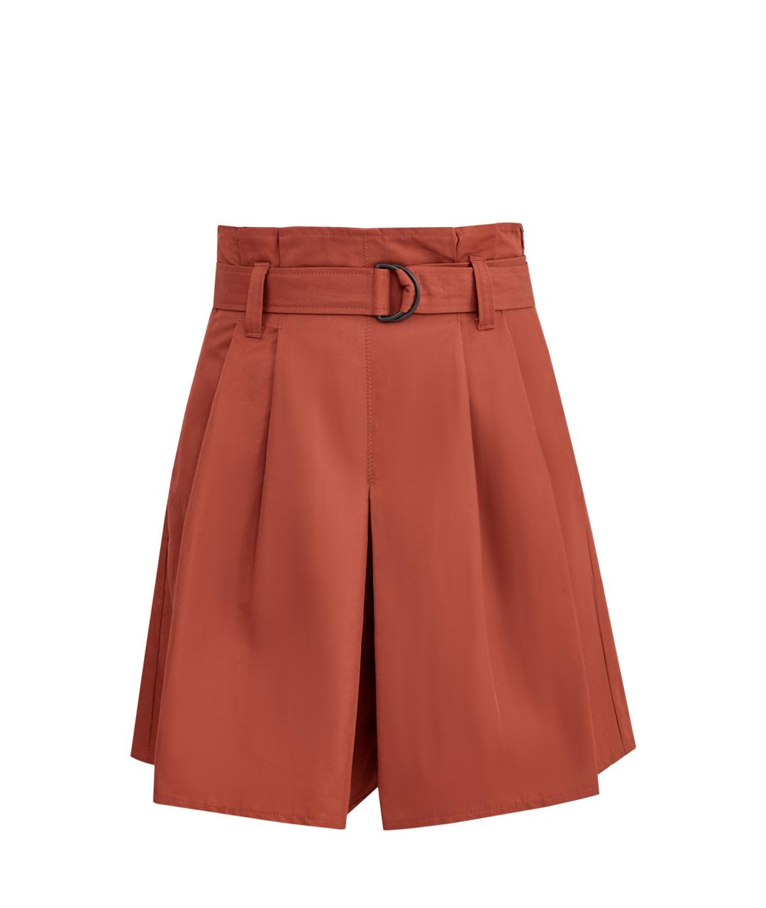 BRUNELLO CUCINELLI Коричневые хлопковые шорты, фото 1