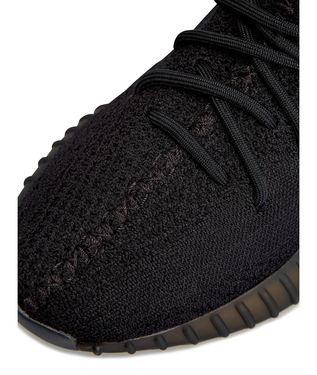 YEEZY Черные текстильные низкие кроссовки / кеды, фото 6