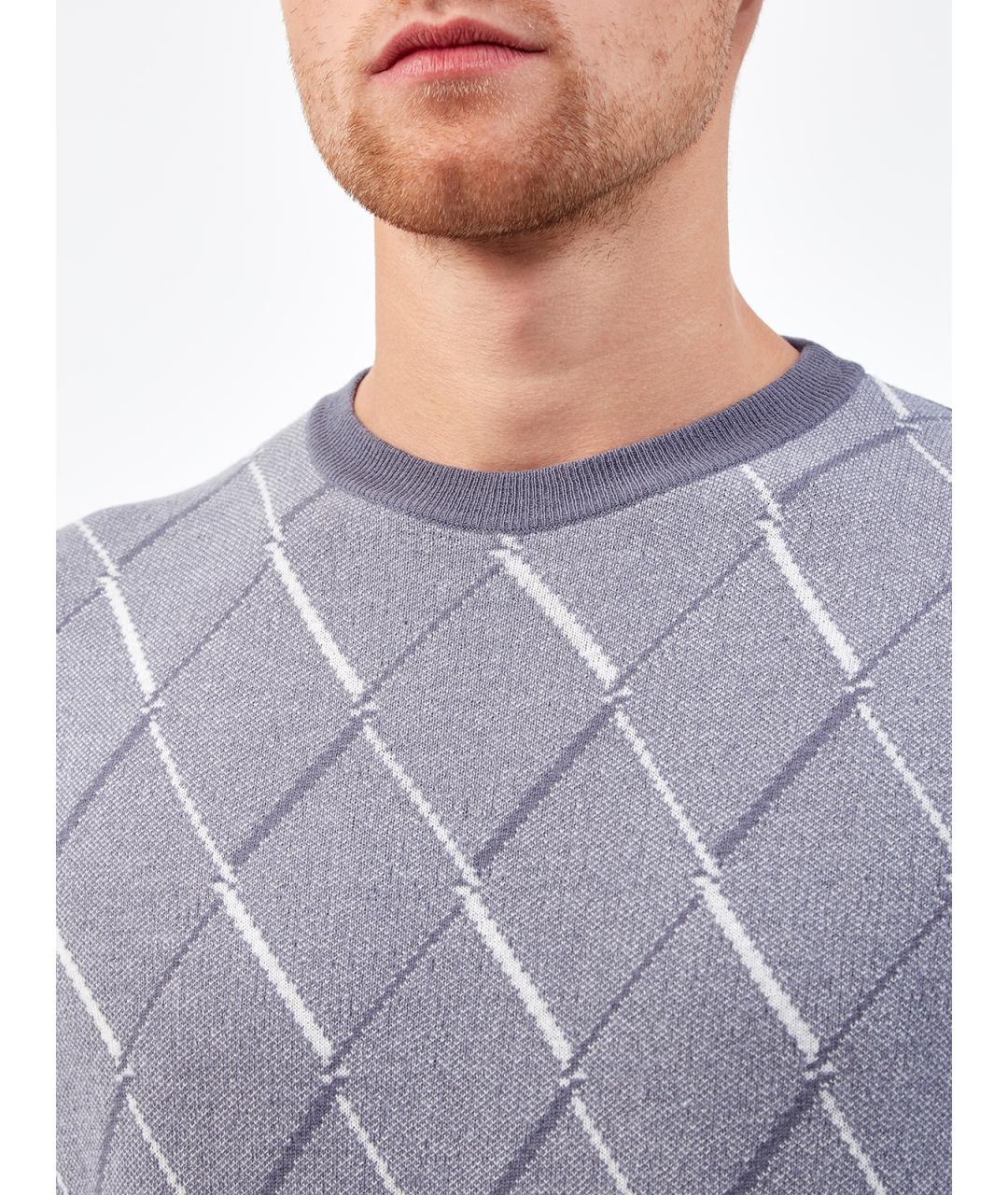 CANALI Синий шерстяной джемпер / свитер, фото 5