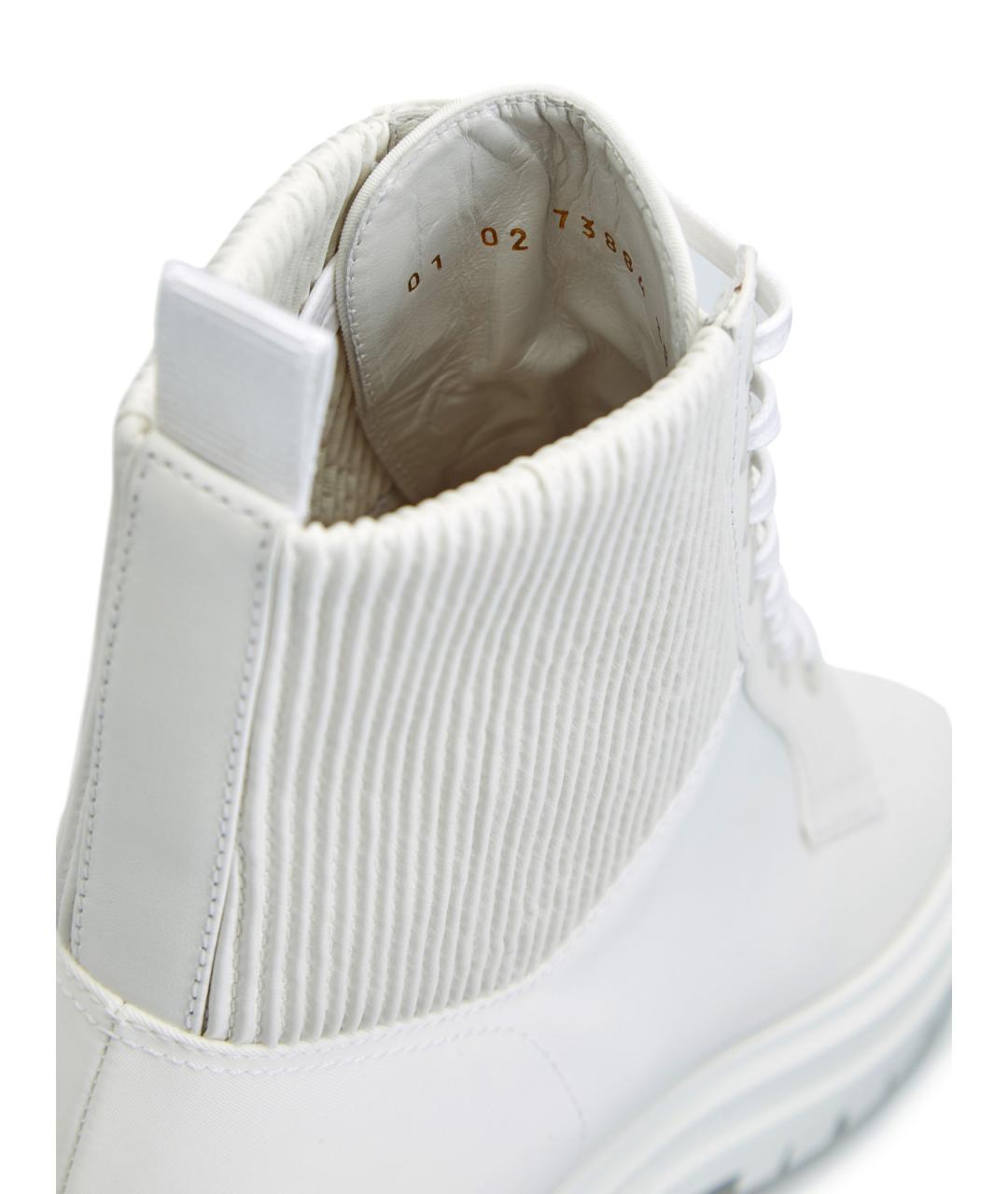 GIANVITO ROSSI Белые кожаные ботинки, фото 6