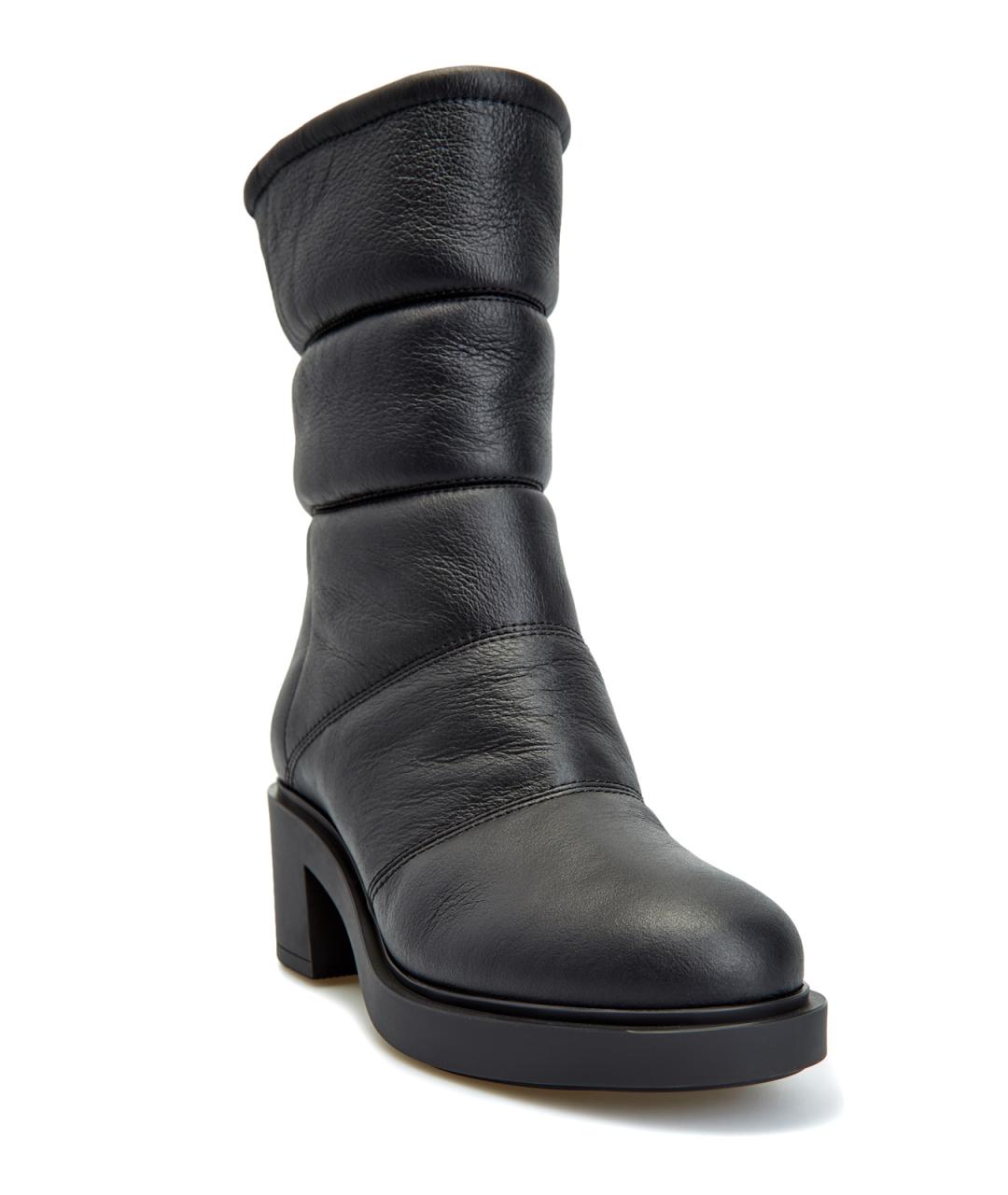 GIANVITO ROSSI Черные кожаные сапоги, фото 3