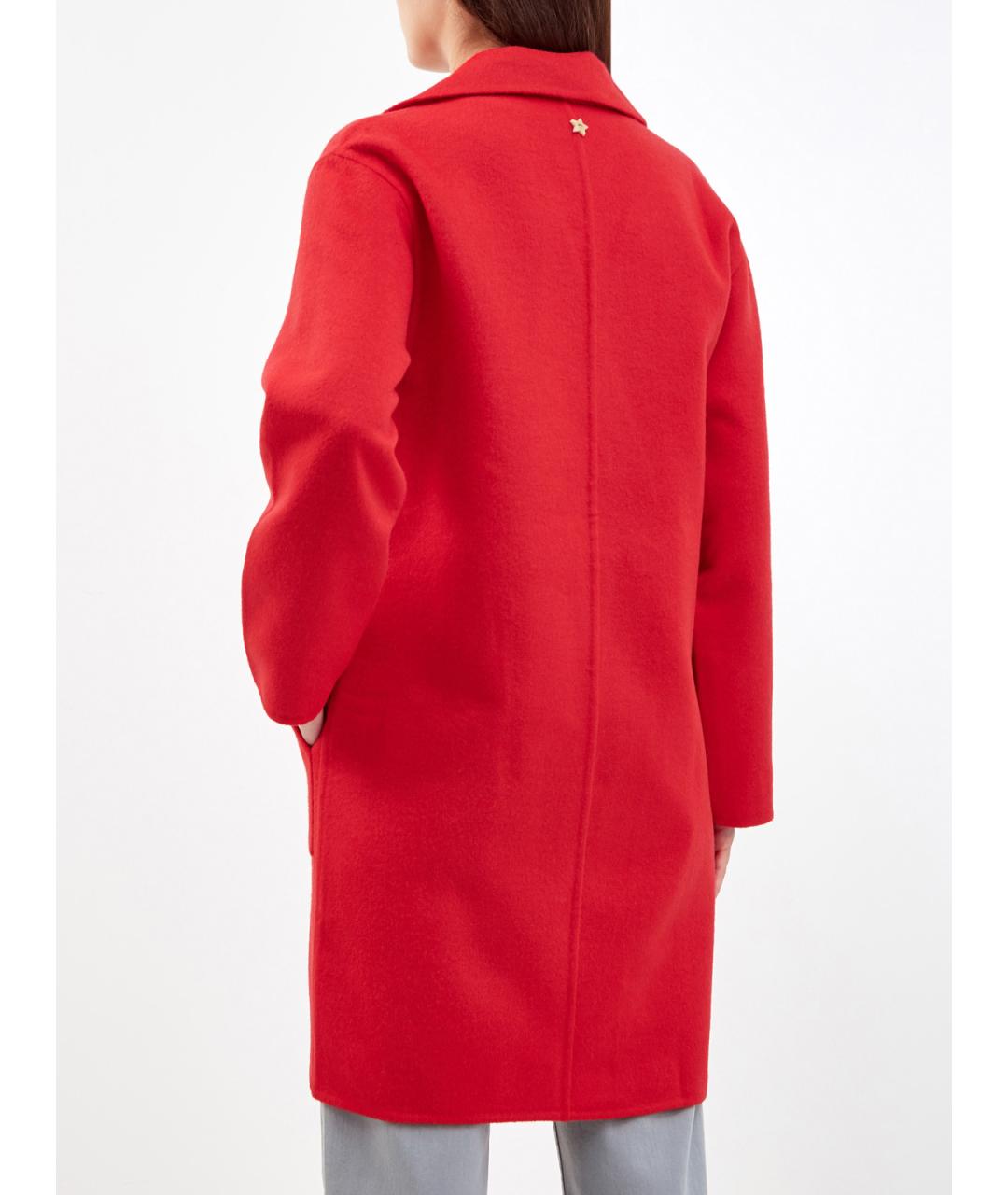 LORENA ANTONIAZZI Красное шерстяное пальто, фото 4