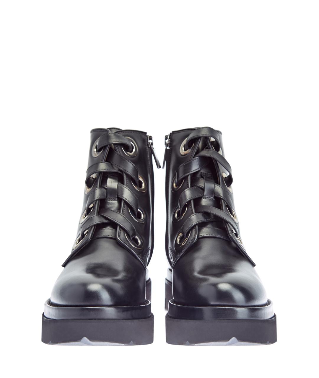 SANTONI Черные кожаные ботинки, фото 5