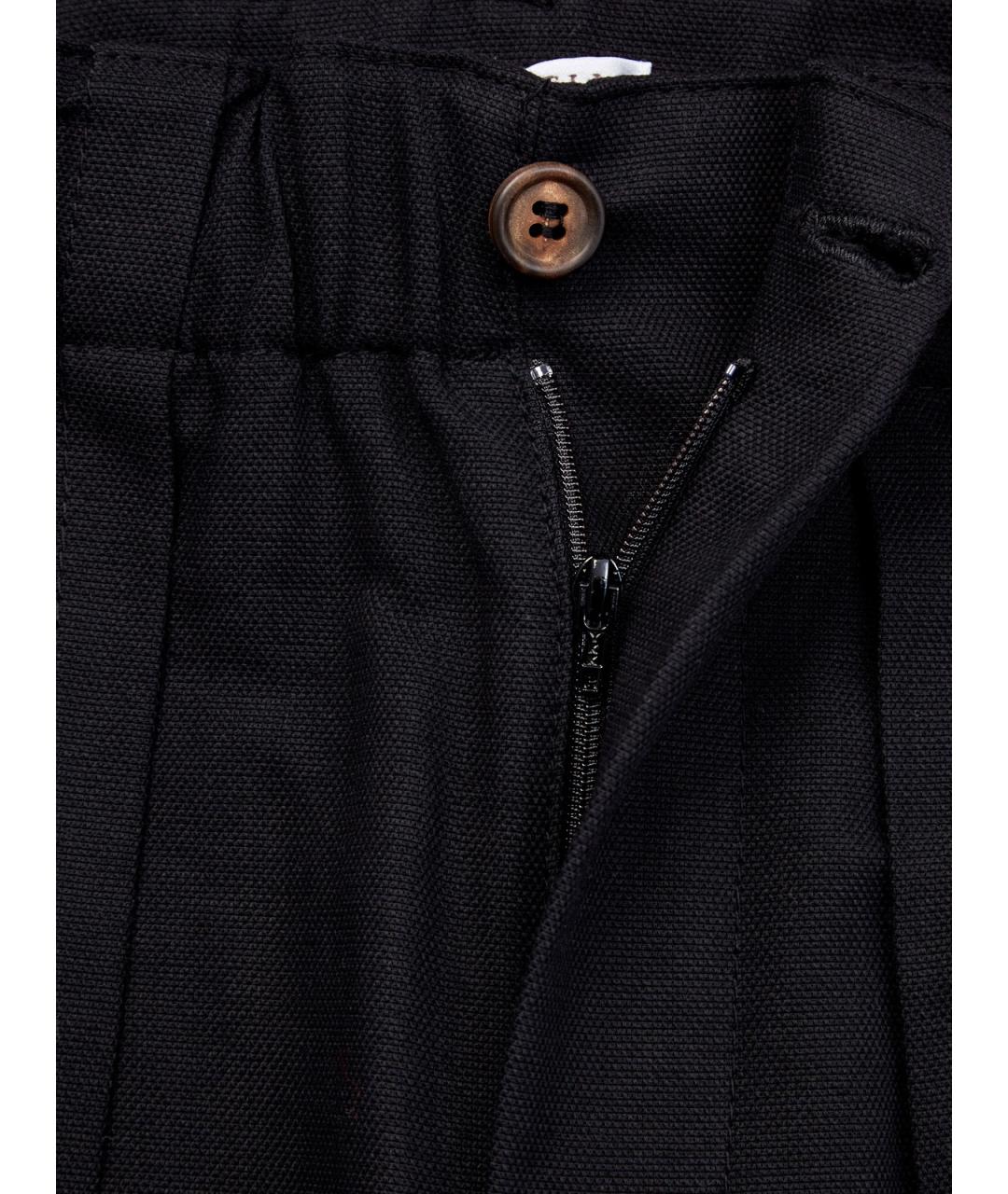 BRUNELLO CUCINELLI Черные льняные шорты, фото 7