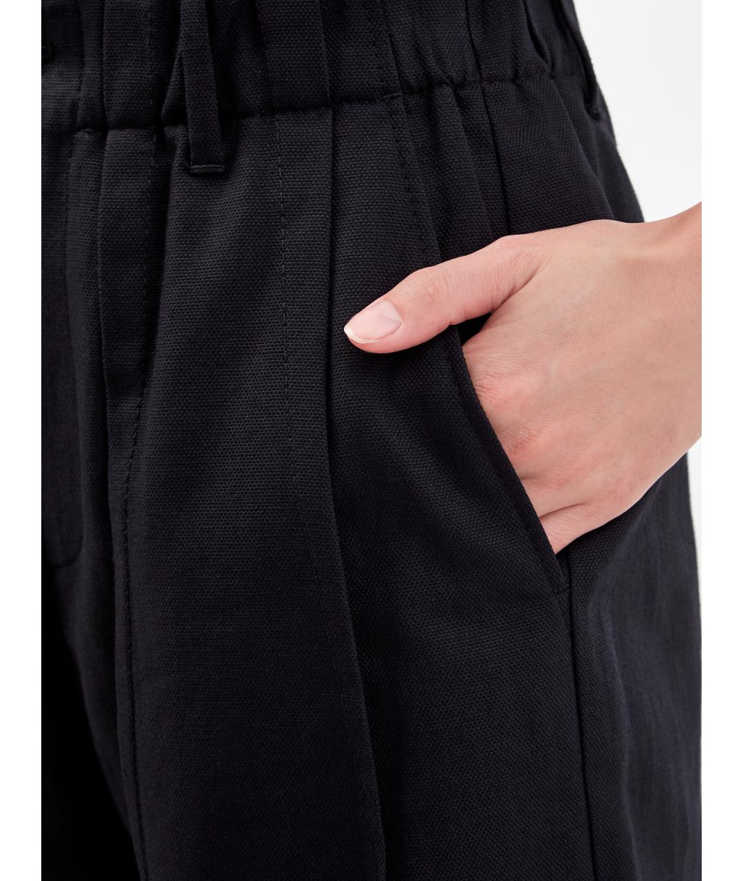 BRUNELLO CUCINELLI Черные льняные шорты, фото 5