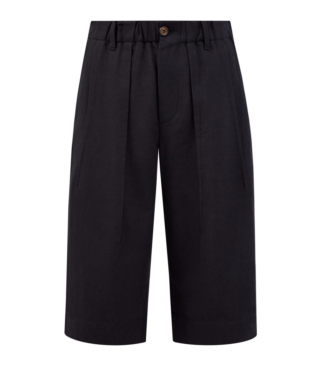 BRUNELLO CUCINELLI Черные льняные шорты, фото 1