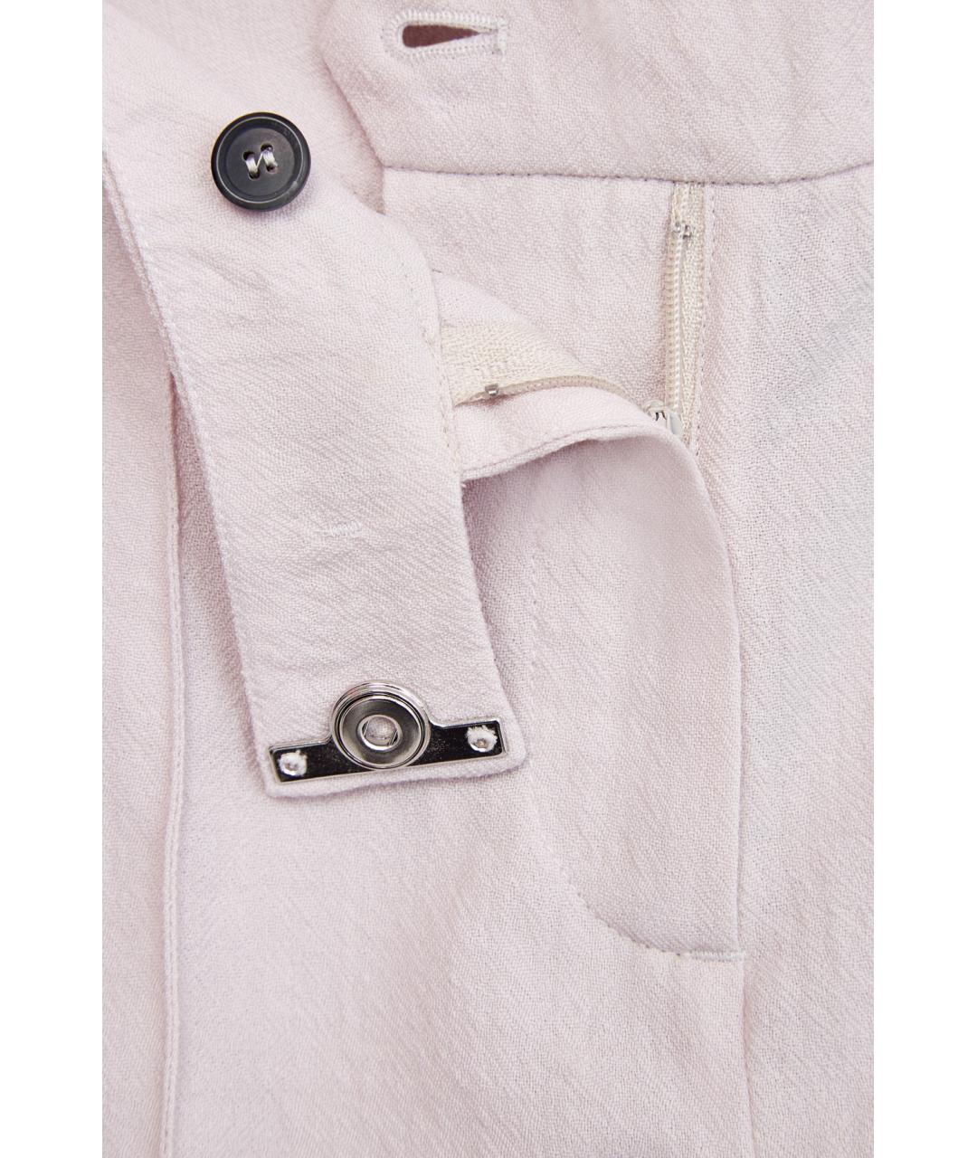 LORENA ANTONIAZZI Бежевые шерстяные брюки узкие, фото 7