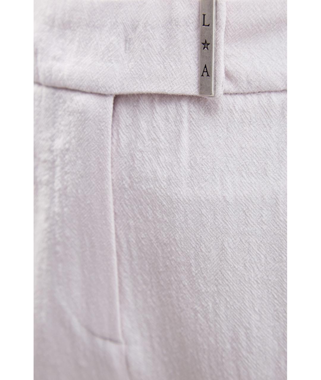 LORENA ANTONIAZZI Бежевые шерстяные брюки узкие, фото 5