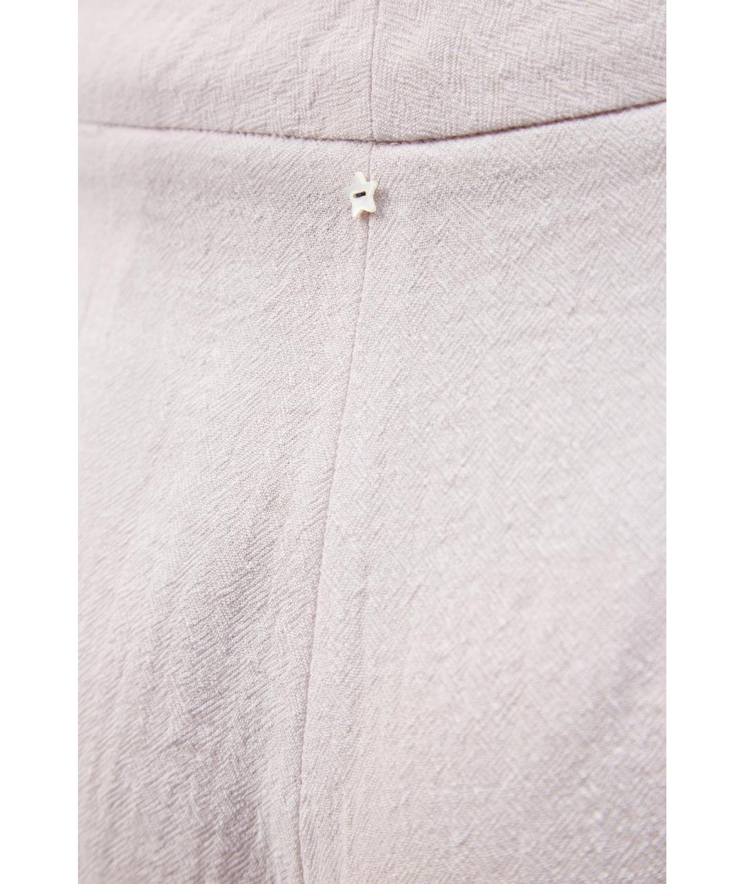 LORENA ANTONIAZZI Бежевые шерстяные брюки узкие, фото 6