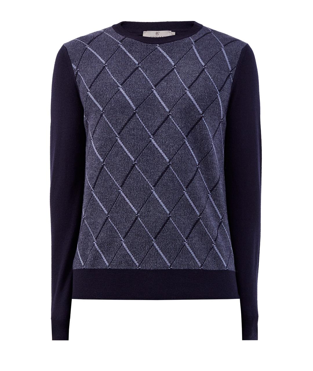 CANALI Синий шерстяной джемпер / свитер, фото 1