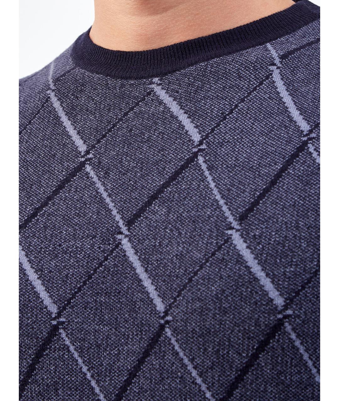 CANALI Синий шерстяной джемпер / свитер, фото 5