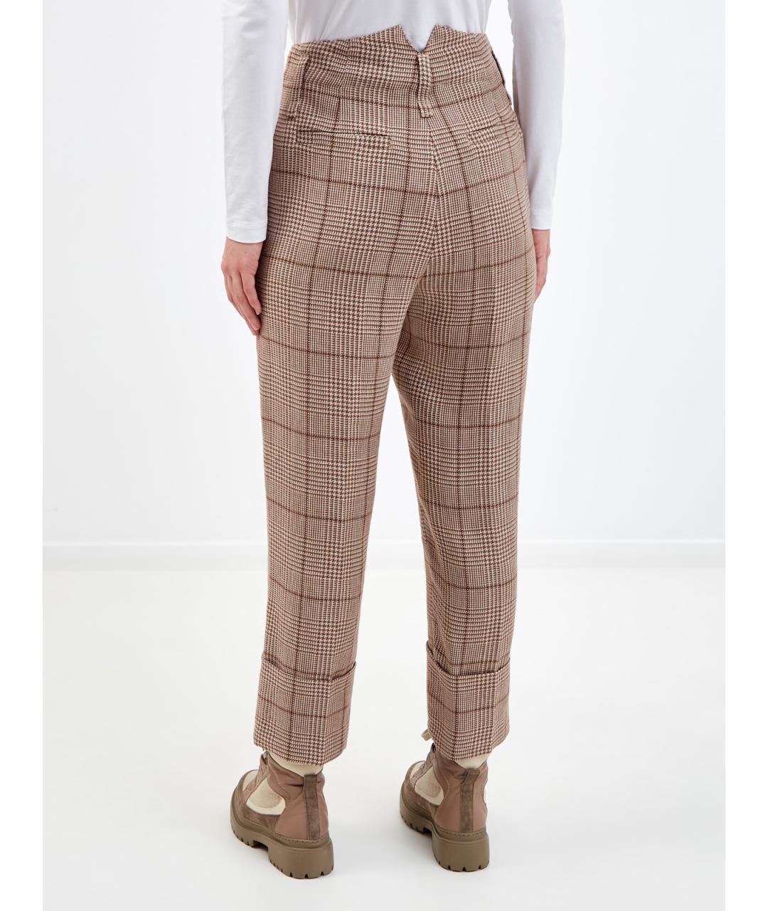 BRUNELLO CUCINELLI Мульти льняные прямые брюки, фото 4