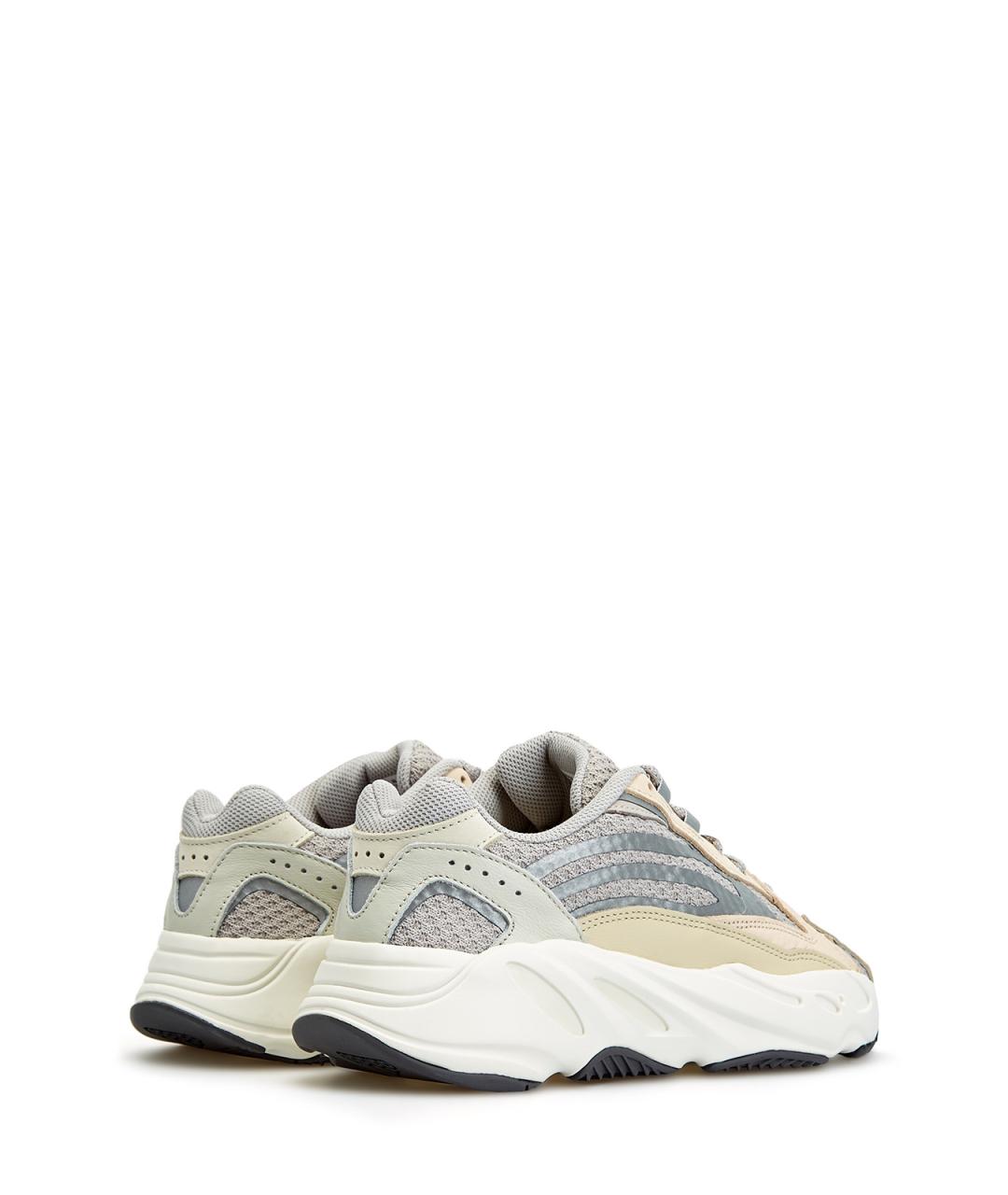 ADIDAS YEEZY Серые текстильные низкие кроссовки / кеды, фото 3