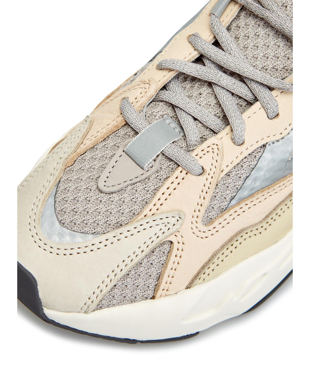 ADIDAS YEEZY Серые текстильные низкие кроссовки / кеды, фото 6