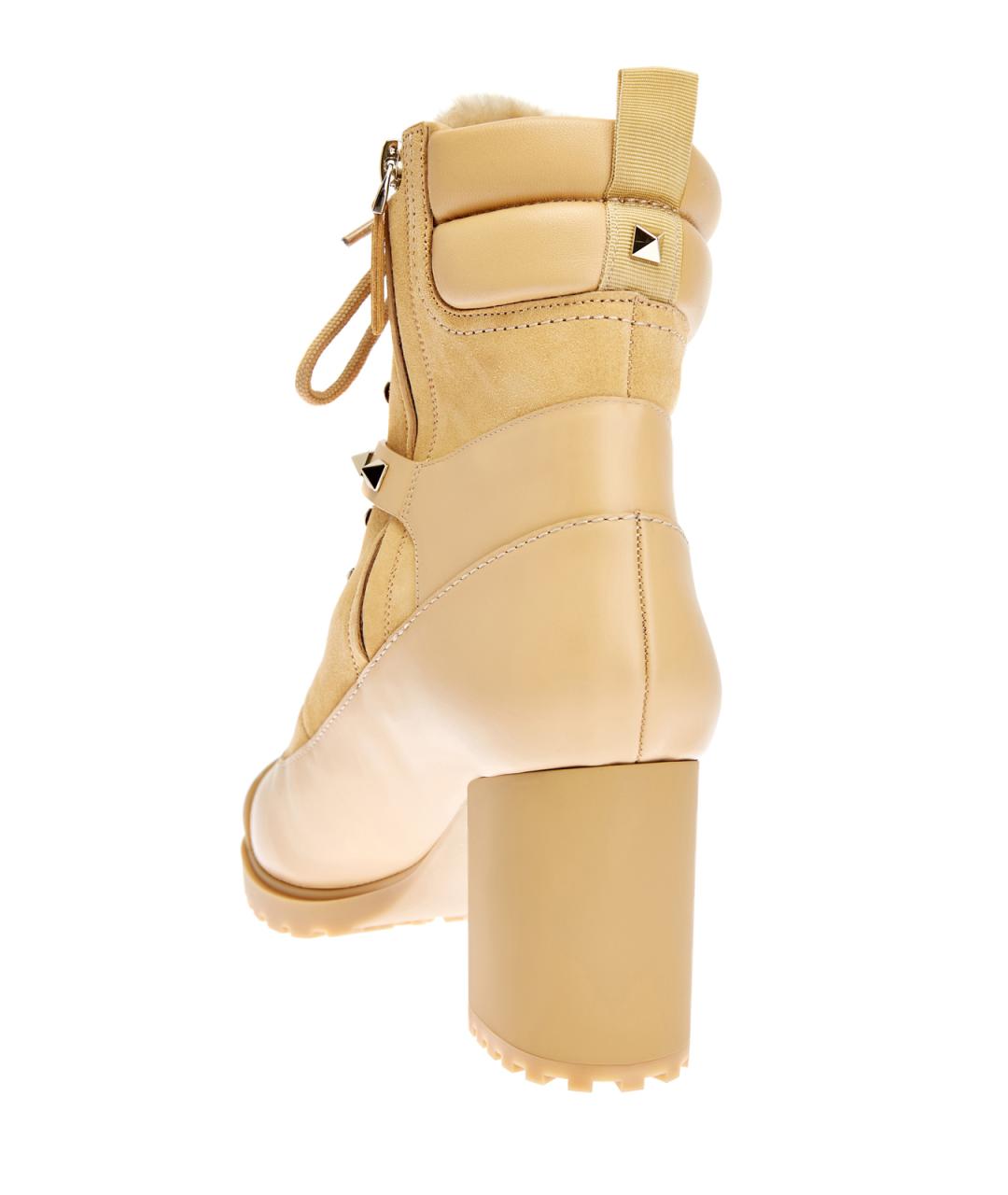 VALENTINO Желтые замшевые ботильоны, фото 2