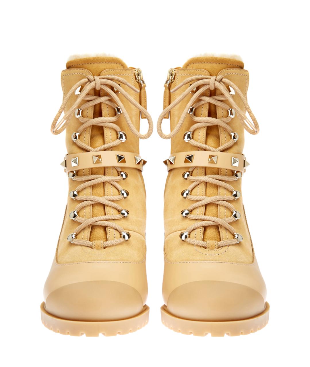 VALENTINO Желтые замшевые ботильоны, фото 6