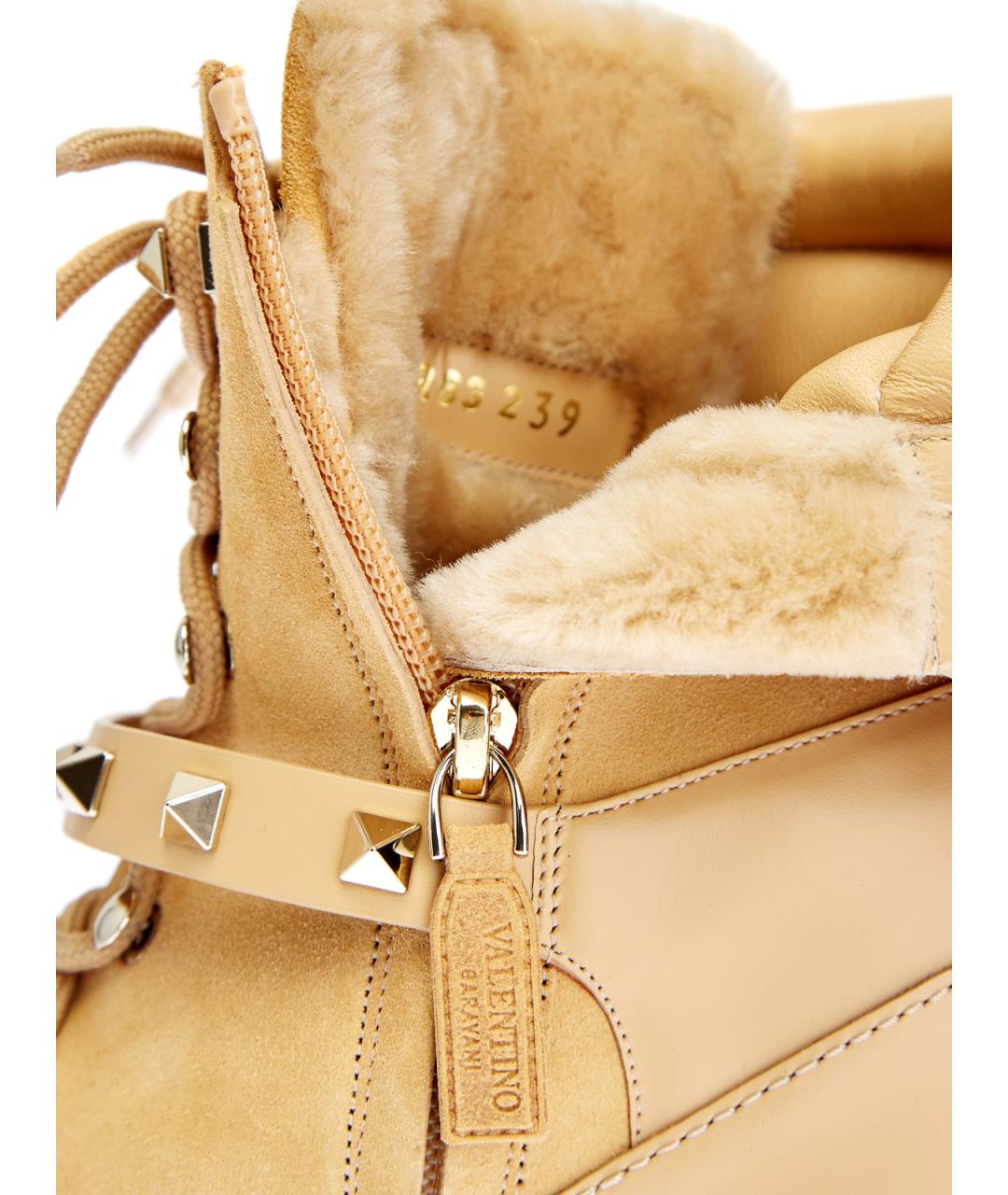 VALENTINO Желтые замшевые ботильоны, фото 5