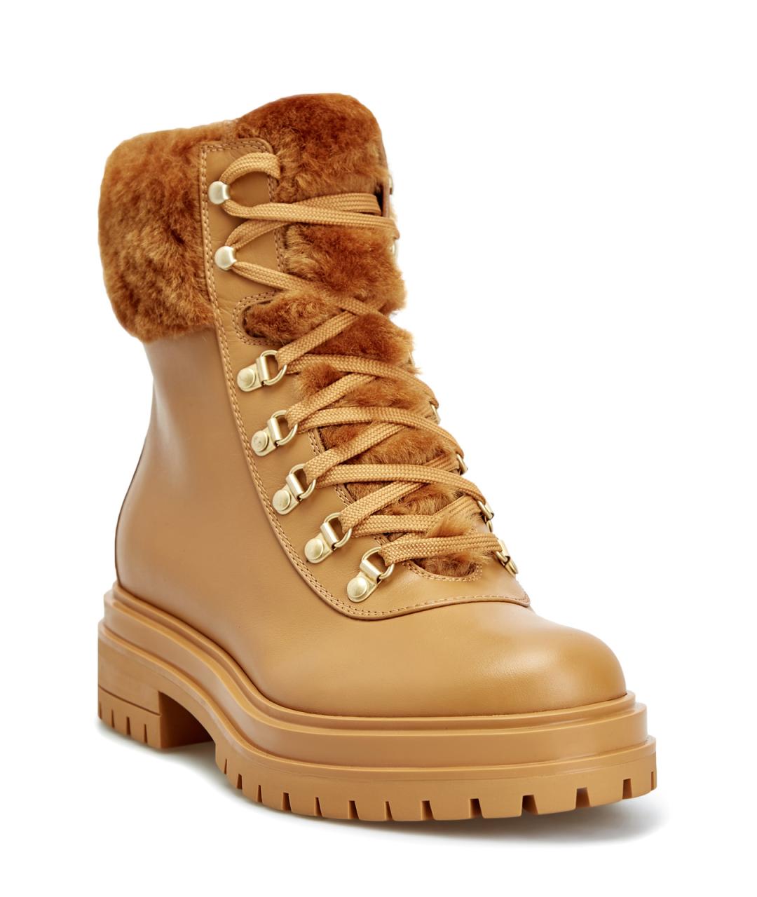 GIANVITO ROSSI Оранжевое кожаные ботинки, фото 3