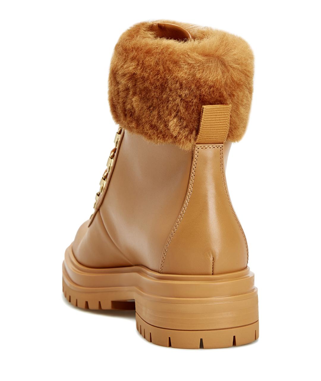 GIANVITO ROSSI Оранжевое кожаные ботинки, фото 4