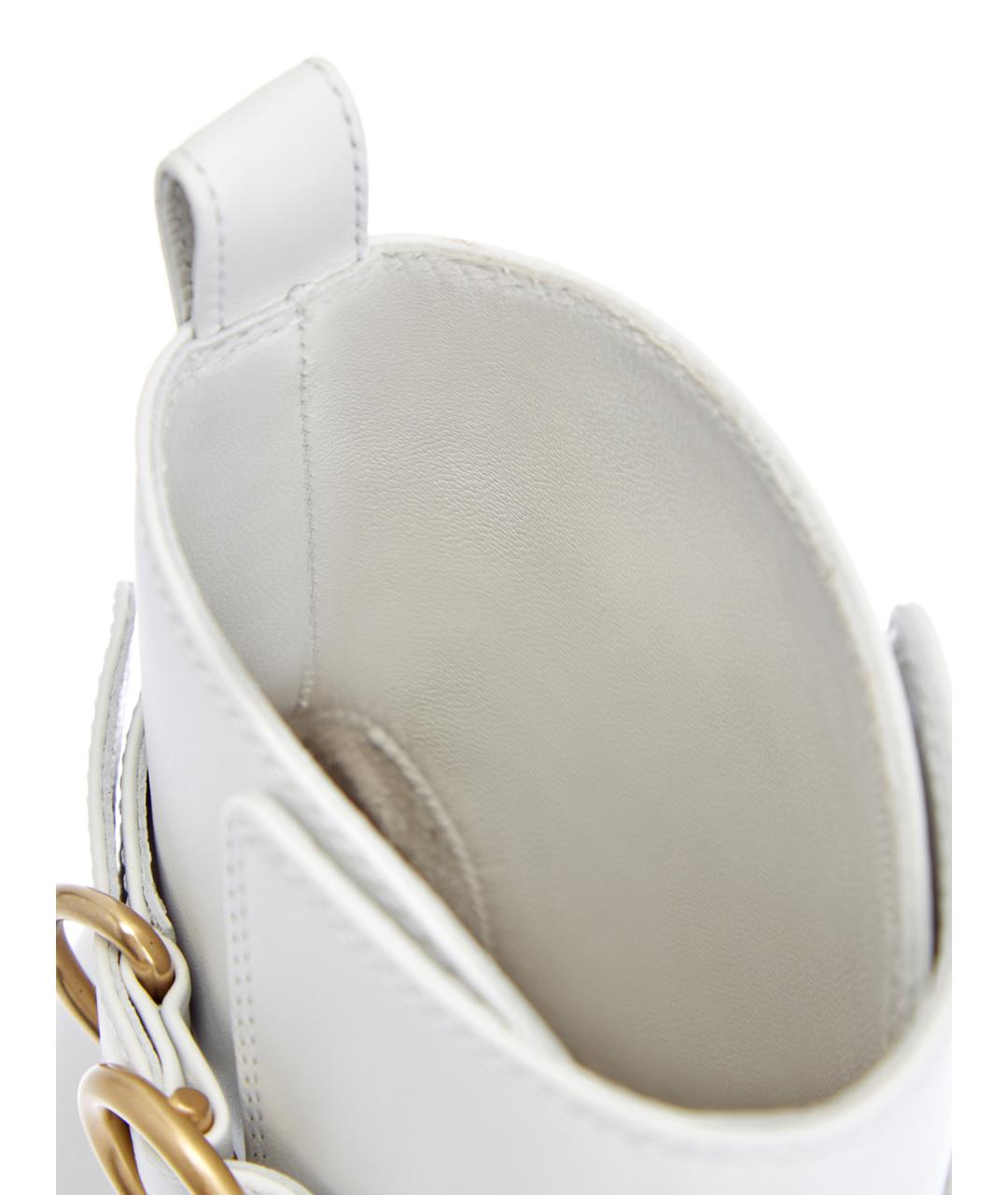 GIANVITO ROSSI Белые кожаные ботильоны, фото 6
