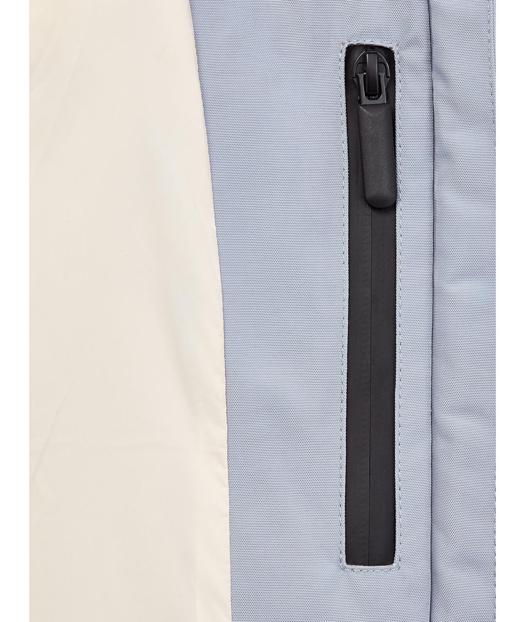 YVES SALOMON Голубая полиэстеровая спортивная куртка, фото 4