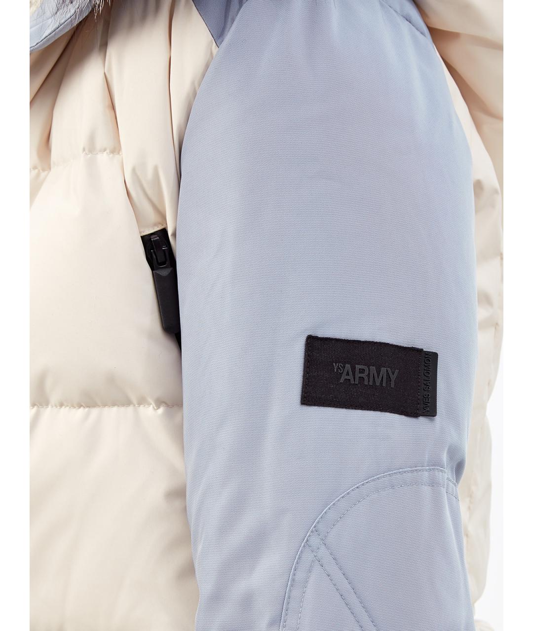 YVES SALOMON Голубая полиэстеровая спортивная куртка, фото 2