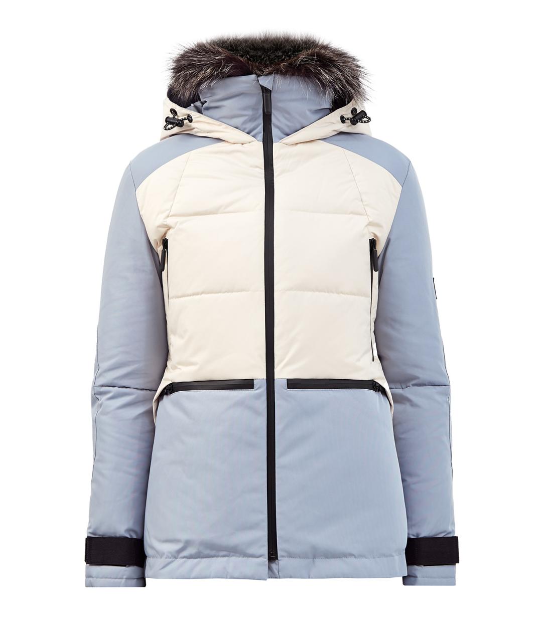 YVES SALOMON Голубая полиэстеровая спортивная куртка, фото 1