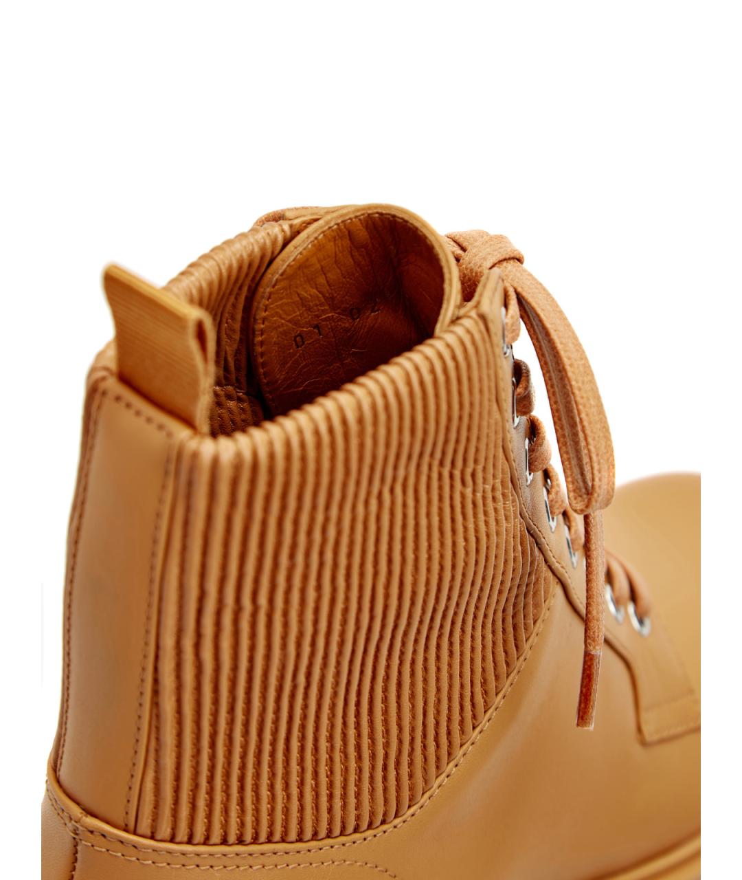 GIANVITO ROSSI Оранжевое кожаные ботинки, фото 6