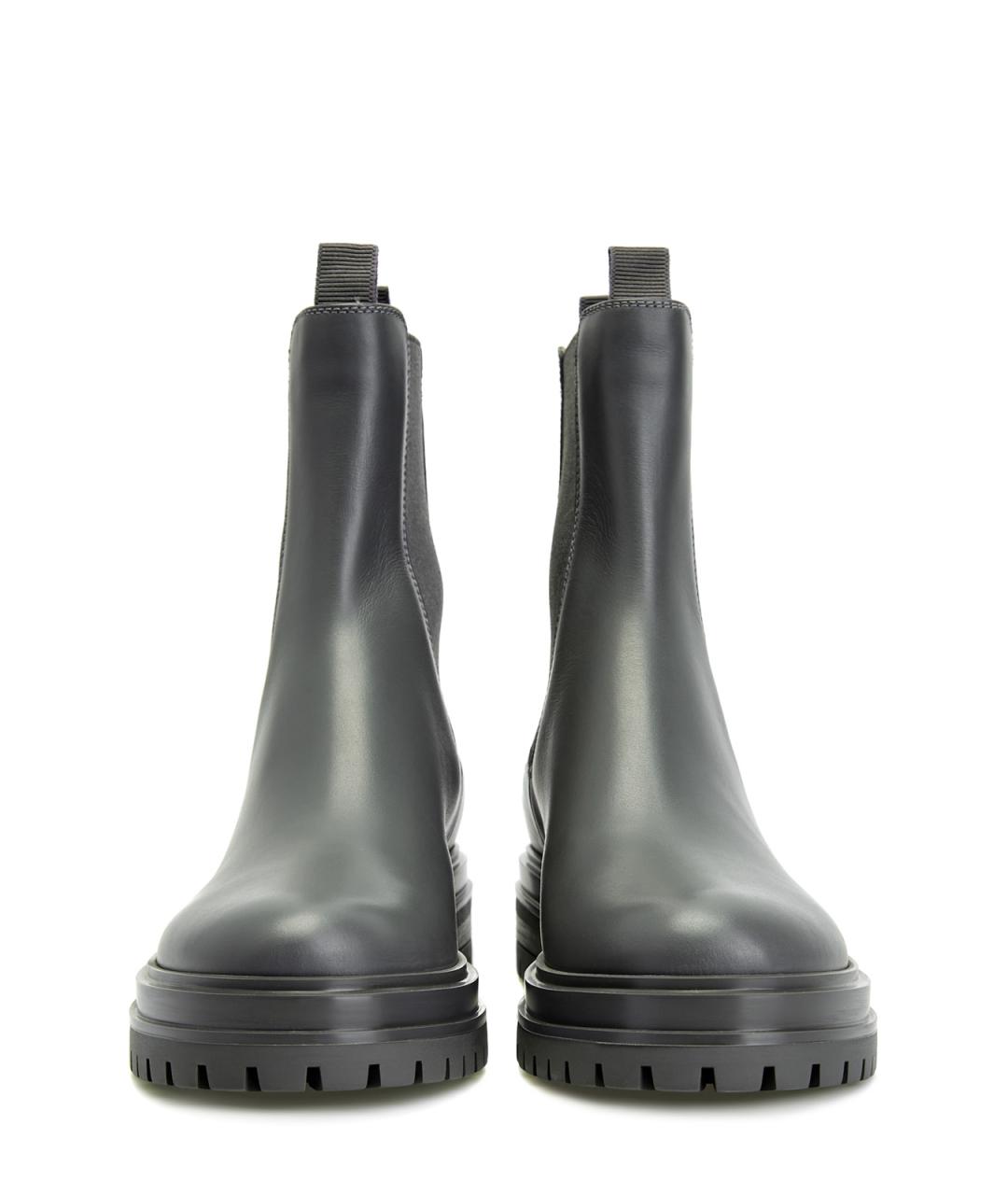 GIANVITO ROSSI Зеленые кожаные полусапоги, фото 5