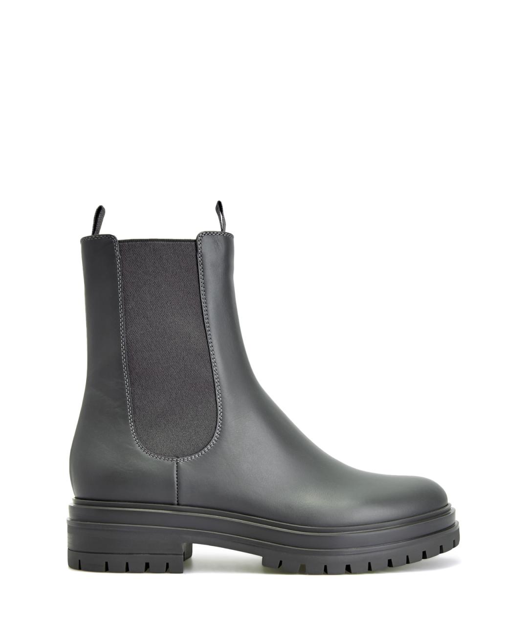 GIANVITO ROSSI Зеленые кожаные полусапоги, фото 1