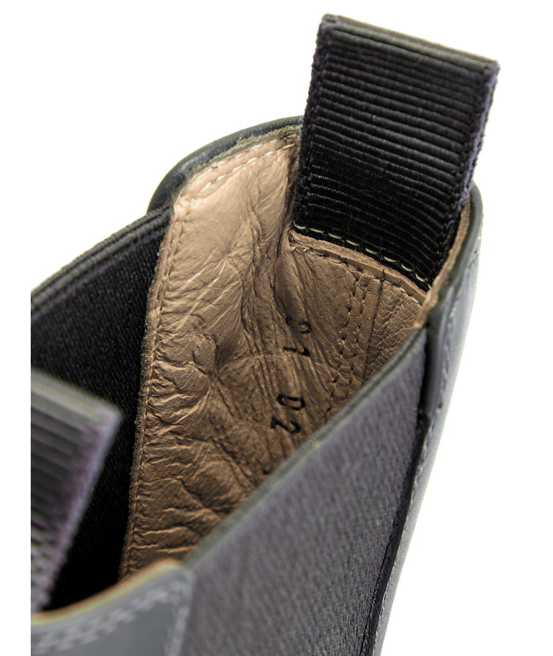 GIANVITO ROSSI Зеленые кожаные полусапоги, фото 6