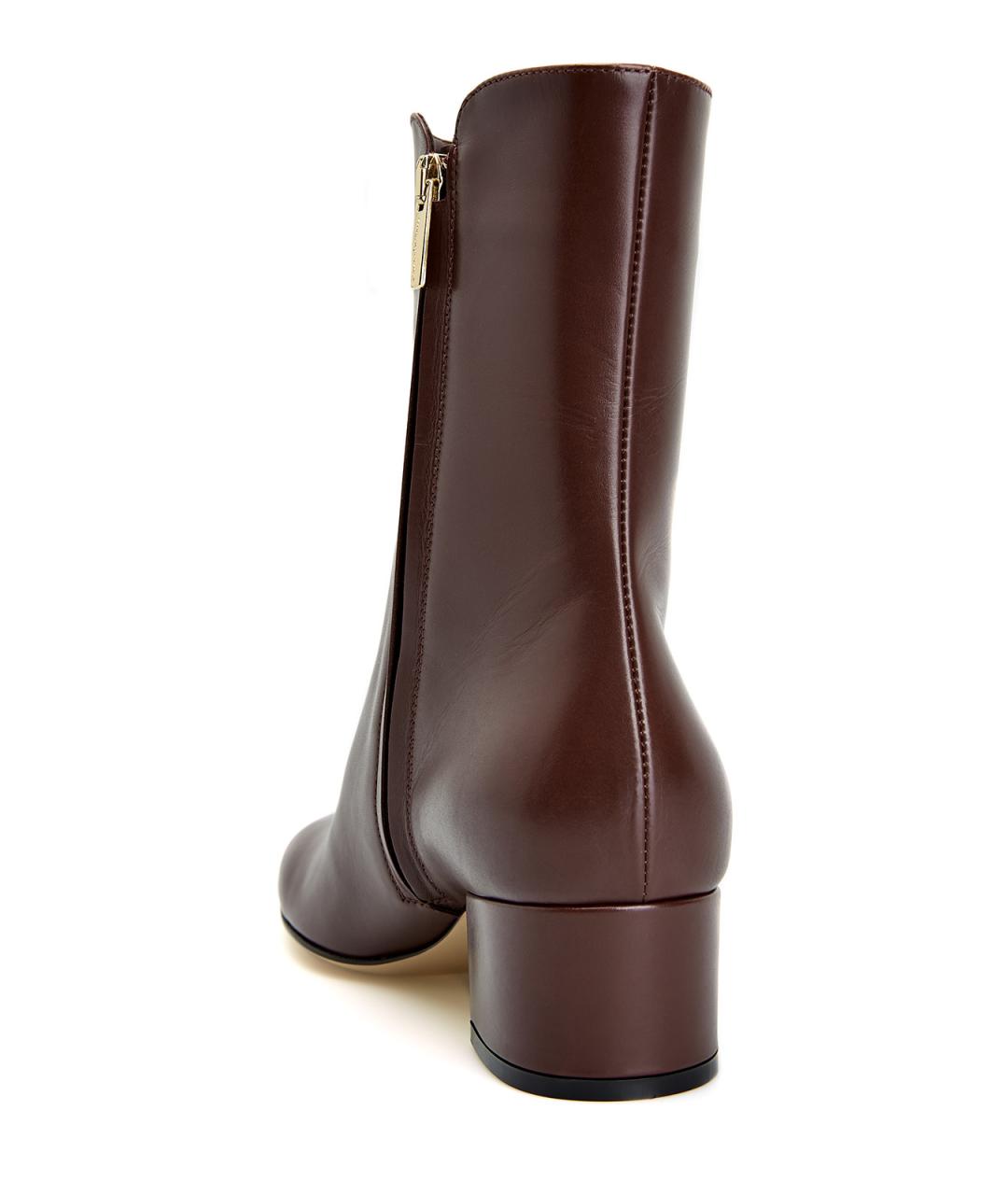 GIANVITO ROSSI Коричневые кожаные ботильоны, фото 4